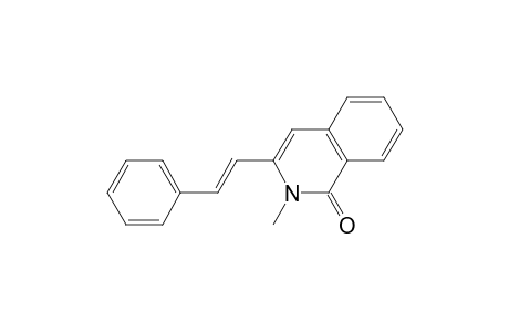 2-methyl-3-[(E)-2-phenylethenyl]-1-isoquinolinone