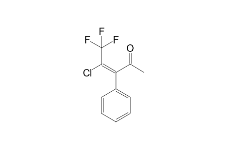 (E)-4-chloranyl-5,5,5-tris(fluoranyl)-3-phenyl-pent-3-en-2-one