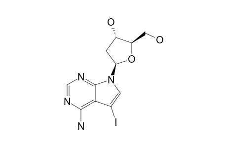 4-AMINO-7-(2-DEOXY-beta-D-ERYTHRO-PENTOFURANOSYL)-5-IODO-7H-PYRROLO-[2,3-D]-PYRIMIDINE