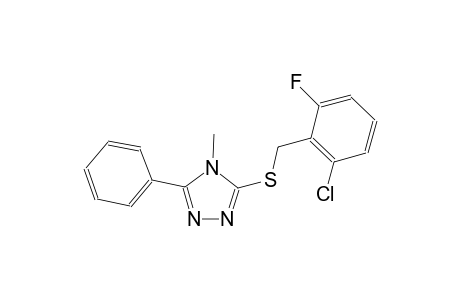 3-[(2-chloro-6-fluorobenzyl)sulfanyl]-4-methyl-5-phenyl-4H-1,2,4-triazole