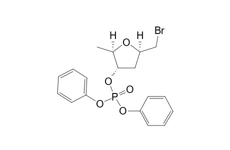 Phosphoric acid (2R,3S,5R)-5-bromomethyl-2-methyl-tetrahydro-furan-3-yl ester diphenyl ester