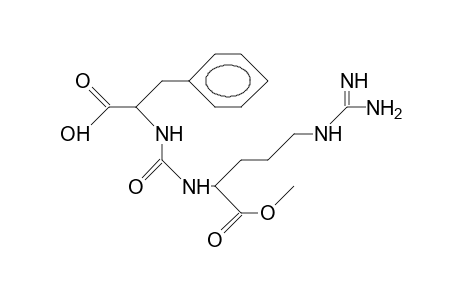 N-([S]-1-Carboxy-2-phenyl-ethyl)-carbamoyl-L-arginine methyl ester A, compound 9