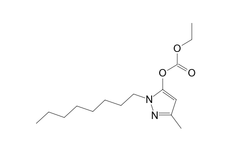 1-(N-OCTYL)-3-METHYL-5-ETHOXYCARBONYLOXY-PYRAZOLE