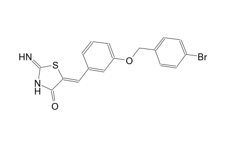 (5Z)-5-{3-[(4-bromobenzyl)oxy]benzylidene}-2-imino-1,3-thiazolidin-4-one
