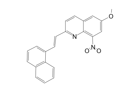 6-Methoxy-2-[(E)-2-(1-naphthalenyl)ethenyl]-8-nitroquinoline