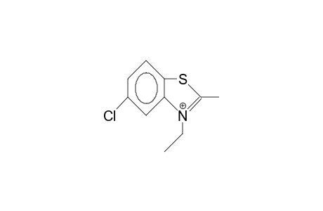 5-Chloro-2-methyl-3-ethyl-benzothiazolium cation