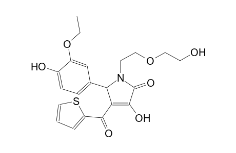 5-(3-ethoxy-4-hydroxyphenyl)-3-hydroxy-1-[2-(2-hydroxyethoxy)ethyl]-4-(2-thienylcarbonyl)-1,5-dihydro-2H-pyrrol-2-one