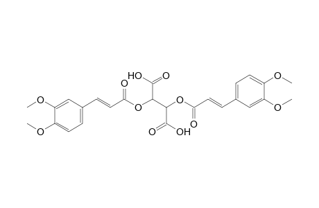 2,3-bis[(E)-3-(3,4-dimethoxyphenyl)-1-oxoprop-2-enoxy]butanedioic acid