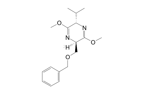 (3S,6R)-[6-2H]-6-BENZYLOXYMETHYL-3-ISOPROPYL-2,5-DIMETHOXY-3,6-DIHYDROPYRAZINE