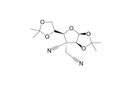 .alpha.-D-xylo-Hexofuranose, 3-cyano-3-(cyanomethyl)-3-deoxy-1,2:5,6-bis-O-(1-methylethylidene)-, (3.xi.)-