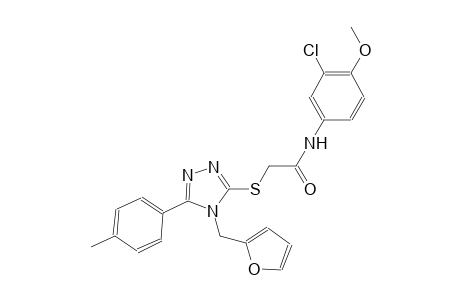 N-(3-chloro-4-methoxyphenyl)-2-{[4-(2-furylmethyl)-5-(4-methylphenyl)-4H-1,2,4-triazol-3-yl]sulfanyl}acetamide