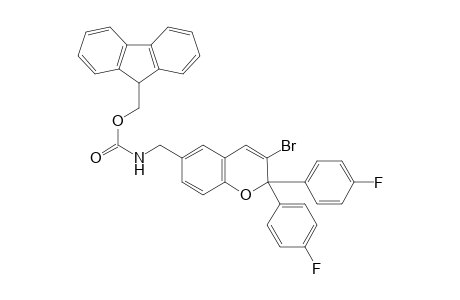 3-Bromo-2,2-bis(4-fluorophenyl)-6-({[(9H-fluoren-9-yl)methoxycarbonyl]amino}methyl)-2H-1-benzopyran