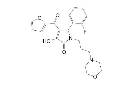 5-(2-fluorophenyl)-4-(2-furoyl)-3-hydroxy-1-[3-(4-morpholinyl)propyl]-1,5-dihydro-2H-pyrrol-2-one