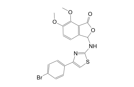 3-{[4-(4-bromophenyl)-1,3-thiazol-2-yl]amino}-6,7-dimethoxy-2-benzofuran-1(3H)-one
