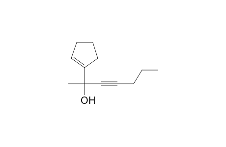 2-(1-Cyclopentenyl)-3-heptyn-2-ol