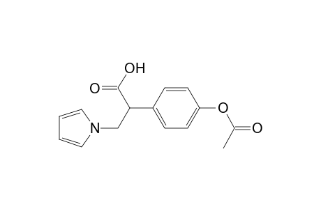 1H-Pyrrole-1-propanoic acid, .alpha.-[4-(acetyloxy)phenyl]-, (.+-.)-