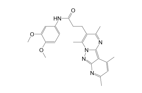 pyrido[2',3':3,4]pyrazolo[1,5-a]pyrimidine-3-propanamide, N-(3,4-dimethoxyphenyl)-2,4,8,10-tetramethyl-
