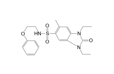 1,3-diethyl-6-methyl-2-oxo-N-(2-phenoxyethyl)-2,3-dihydro-1H-benzimidazole-5-sulfonamide