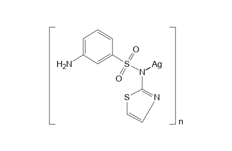 N^1-(4-THIAZOLIN-2-YLIDENE)SULFANILAMIDE, SILVER SALT, POLYMER