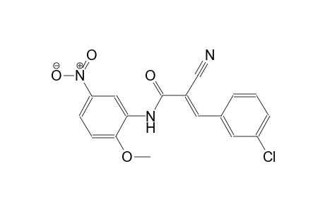 (2E)-3-(3-chlorophenyl)-2-cyano-N-(2-methoxy-5-nitrophenyl)-2-propenamide
