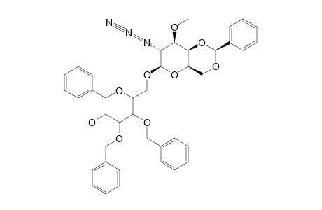 1-O-(2-AZIDO-4,6-O-BENZYLIDENE-2-DEOXY-3-O-METHYL-BETA-D-GALACTOPYRANOSYL)-2,3,4-TRI-O-BENZYL-L-RIBITOL