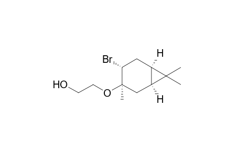 (1'S,3'R,4'R,6'R)-2-[4'-Bromo-3',7',7'-trimethylbicyclo[4.1.0]hept-3'-yloxy]ethan-1-ol