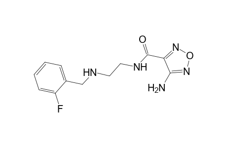 1,2,5-Oxadiazole-3-carboxamide, 4-amino-N-[2-[[(2-fluorophenyl)methyl]amino]ethyl]-