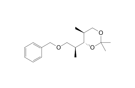 (4R,5S)-2,2,5-trimethyl-4-[(2S)-1-phenylmethoxypropan-2-yl]-1,3-dioxane