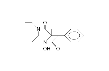 N,N-Diethyl-1-hydroxy-4-methyl-3-phenyl-2-acetidinon-4-carboxamide