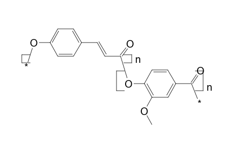 Poly[oxy-(1,4-phenylenevinylenecarbonyl)-co-oxy-(2-methoxy-1,4-benzoyl)]