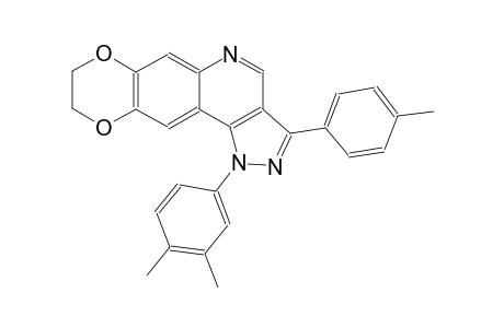 1-(3,4-dimethylphenyl)-3-(4-methylphenyl)-8,9-dihydro-1H-[1,4]dioxino[2,3-g]pyrazolo[4,3-c]quinoline