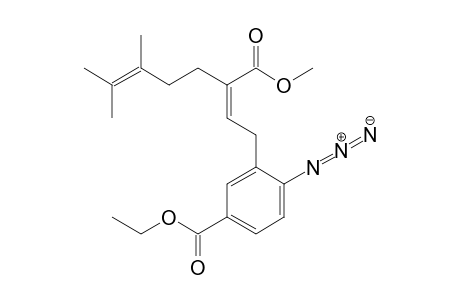 Ethyl 4-azido-3-[(2Z)-3-methoxycarbonyl-6,7-dimethyl-2,6-octadienyl]benzoate