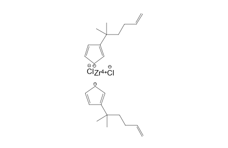 zirconium(IV) bis(3-(2-methylhex-5-en-2-yl)cyclopenta-2,4-dien-1-ide) dichloride