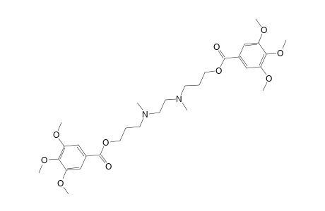 3-(Methyl[2-(methyl(3-[(3,4,5-trimethoxybenzoyl)oxy]propyl)amino)ethyl]amino)propyl 3,4,5-trimethoxybenzoate