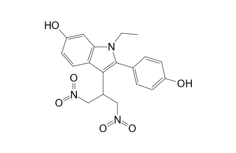 2-[1'-Ethyl-6'-hydroxy-2'-(p-hydroxyphenyl)indol-3'-yl]-1,3-dinitropropane