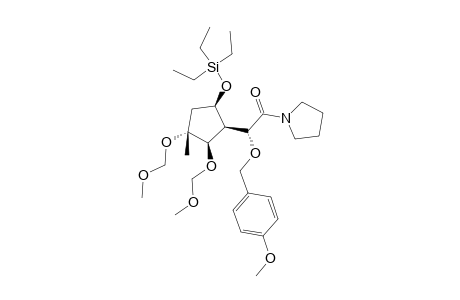 (2R)-2-[(1R,2R,3R,5R)-2,3-bis(methoxymethoxy)-3-methyl-5-triethylsilyloxy-cyclopentyl]-2-p-anisyloxy-1-pyrrolidino-ethanone