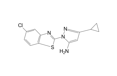 2-(5-amino-3-cyclopropylpyrazol-1-yl)-5-chlorobenzothiazole
