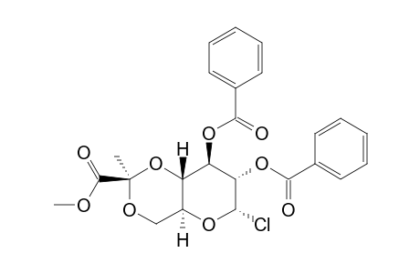 2,3-DI-O-BENZOYL-4,6-O-[(S)-1-(METHOXYCARBONYL)-ETHYLIDENE]-ALPHA-D-GLUCOPYRANOSYL-CHLORIDE