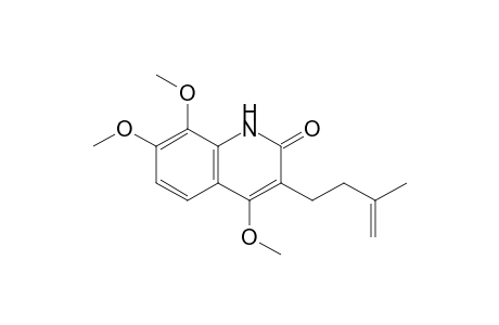 3-Isopentenyl-4,7,8-trimethoxyquinolin-2-one