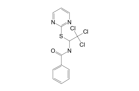 2-(1-BENZOYLAMINO-2,2,2-TRICHLOROETHYLTHIO)-PYRIMIDINE