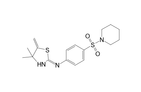1-[{p-[(4,4-dimethyl-5-methylene-2-thiazolidinylidene)amino]phenyl}sulfonyl]piperidine