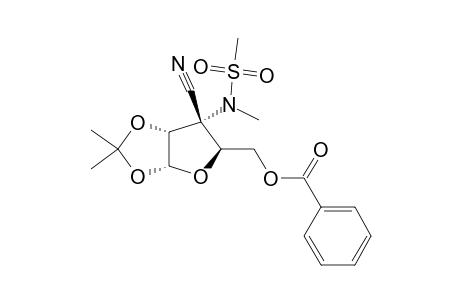 3-AMINO-5-O-BENZOYL-3-C-CYANO-3-DEOXY-1,2-O-ISOPROPYLIDENE-3-N-METHANESULFONYL-3-N-METHYL-ALPHA-D-RIBOFURANOSE