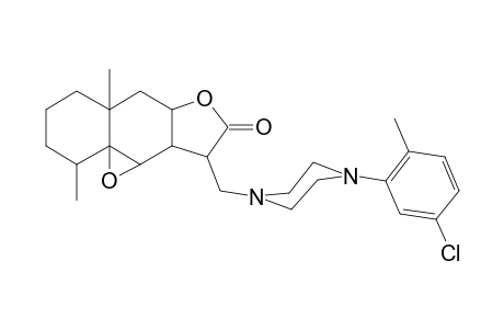 2H-benzo[f]oxireno[2,3-e]benzofuran-8(9H)-one, 9-[[4-(5-chloro-2-methylphenyl)-1-piperazinyl]methyl]octahydro-2,5a-dimethyl-