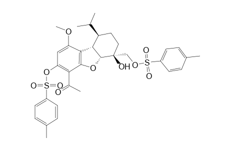 [(1R,4S,4aR,9bS)-6-acetyl-4-hydroxy-1-isopropyl-9-methoxy-7-(p-tolylsulfonyloxy)-2,3,4a,9b-tetrahydro-1H-dibenzofuran-4-yl]methyl 4-methylbenzenesulfonate