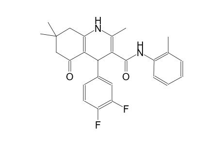 3-quinolinecarboxamide, 4-(3,4-difluorophenyl)-1,4,5,6,7,8-hexahydro-2,7,7-trimethyl-N-(2-methylphenyl)-5-oxo-