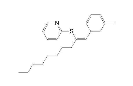 (Z)-2-((1-(m-tolyl)dec-1-en-2-yl)thio)pyridine