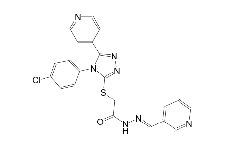 2-{[4-(4-chlorophenyl)-5-(4-pyridinyl)-4H-1,2,4-triazol-3-yl]sulfanyl}-N'-[(E)-3-pyridinylmethylidene]acetohydrazide