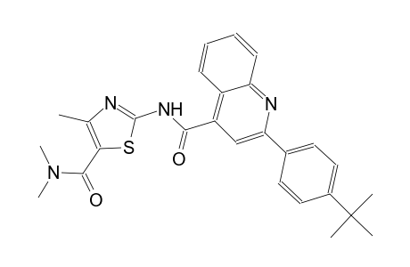 2-(4-tert-butylphenyl)-N-{5-[(dimethylamino)carbonyl]-4-methyl-1,3-thiazol-2-yl}-4-quinolinecarboxamide