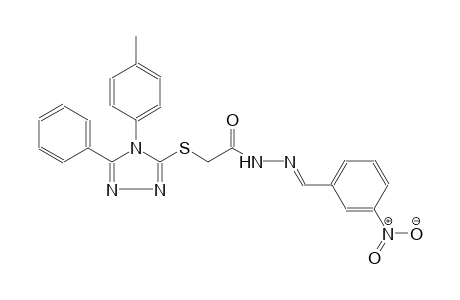 acetic acid, [[4-(4-methylphenyl)-5-phenyl-4H-1,2,4-triazol-3-yl]thio]-, 2-[(E)-(3-nitrophenyl)methylidene]hydrazide