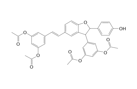 2-(4-Hydroxyphenyl)-3-(3,5-diacetoxyphenyl)-5-[2-(3,5-diacetoxyphenyl)ethenyl]-2,3-dihydrobenzo[b]furan